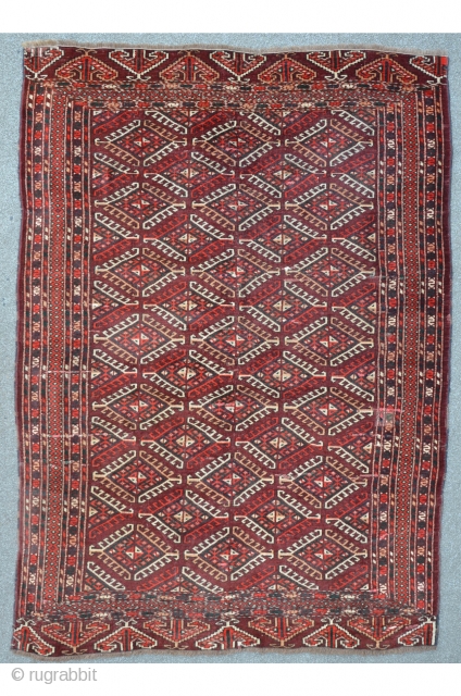 Turkmen "Eagle Group", 191 x 136 cm. First half 19th, some old restaurations, brilliant colors                  