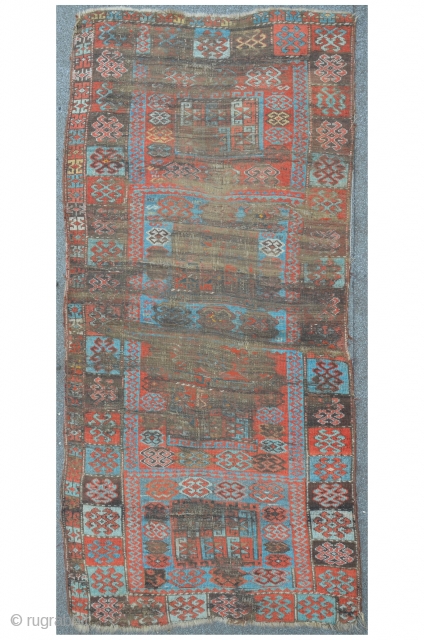 East Anatolian Carpet Fragment, 19th, 214 x 99 cm                        