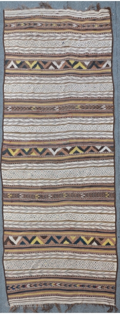 Central Asia "Kashgari" flatweave, probably from Kirgistan, 410 x 147 cm                      