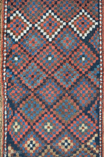 Kurdish ( Persian) Carpet with stunning field composition, 231 x 116 cm                     