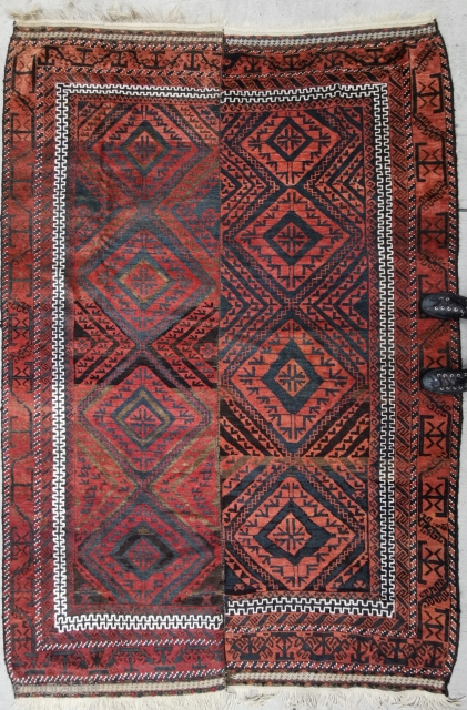 Large Baluch made in two panels, 298 x 192 cm                       
