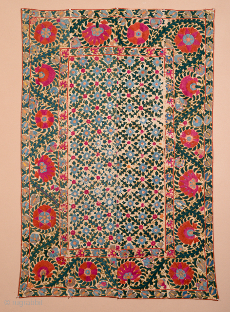 Antique small Suzani 54 x 43 inches                          