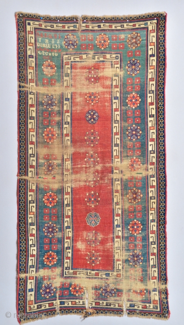 Inscribed & Dated 1855 Armenian Talish Caucasian Rug.

Here is a highly important inscribed and dated 1855 Armenian Caucasian Talish rug. This is the earliest known inscribed and dated Talish rug and one  ...