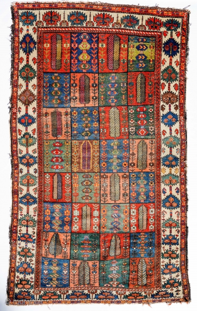 Early Village Bakhtiar or Bakhtiari
All natural colors and good original condition. Needs selvages 
4 x 6 ft                