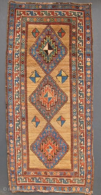 antique caucasian rug runner                             