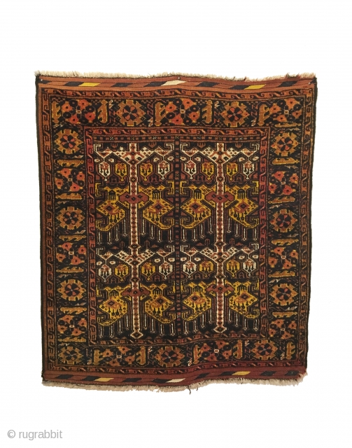 Antique Ersari Beshir Khali. Late 19th Century. Ikat design. Excellent condition. 5 colors. 3’5 x 3’11. Carefully hand washed.

For comparison, please see pg. 305, fig. 142, 'Carpets of the People of Central  ...