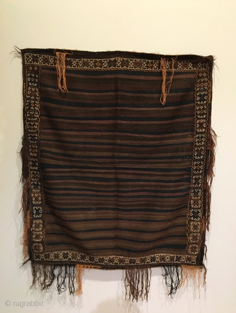 Taimani Baluch Sofreh Kilim.  Circa Antique.  One of a kind.  4 colors.  Mint condition.  Soft, beautiful handle.  46 x 39.  Clean and hand washed.  