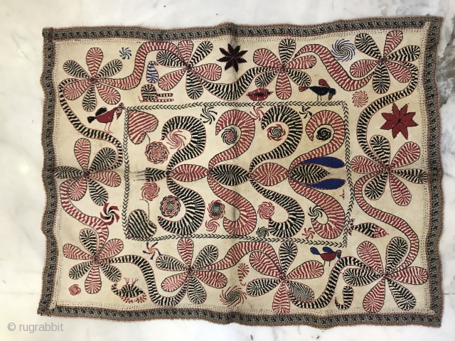 Kantha embroidered cotton, Bangla desh faridpur district, India.

                         