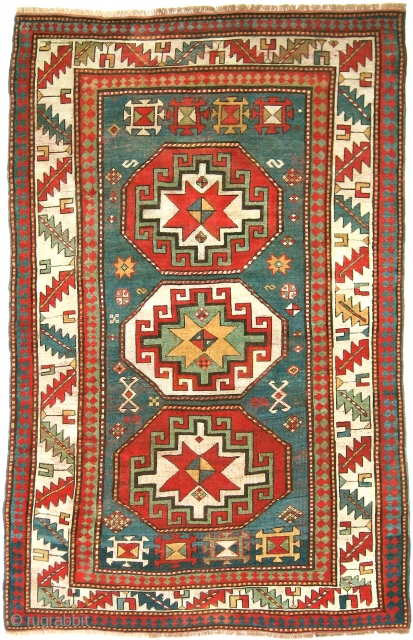Kazak Carpet, 5'2 x 8'0. For a full description of this carpet, see Image #2. (Inventory Number 202.)               