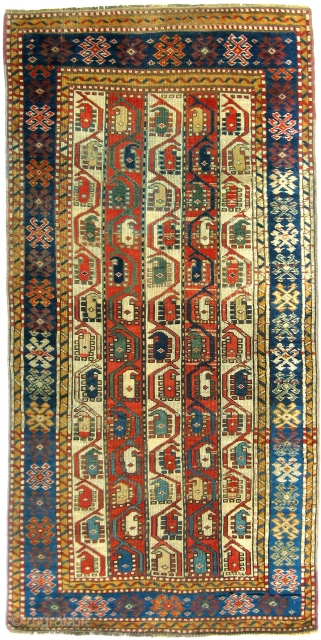 Gendje Rug, 4'0 x 8'0. For a full description of this rug, see Image #2. (Inventory Number 221.)               