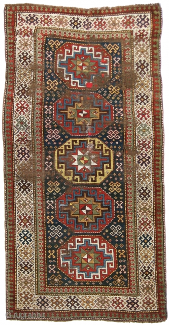 Kazak Rug, 4'5 x 8'6. (Inventory Number 293.) Specially priced for RugRabbit.com...                     