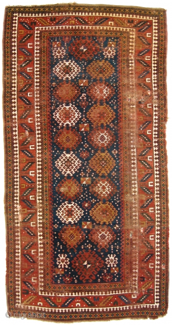 Kazak Rug, unusually large at 5'2 x 9'10. (Inventory Number 322.) Specially priced for RugRabbit.com...                  