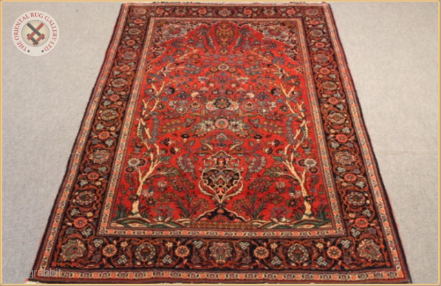 RG1195-
Antique Kashan rug natural dyes
Very good condition
Size : 2.02m x 1.30m  6`8" x 4`3"
                  