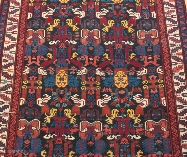 Antique Caucasian Seichur Rug very colorful, 4'5" x 6'9" ft. 
please contact: thetriballooms@yahoo.com
                    