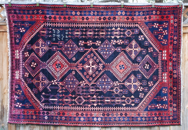 Southern Persian  Baktiari dated 1351 Hegira or 1928 size - 5'9" x 7' 10"   good to very good condition.           