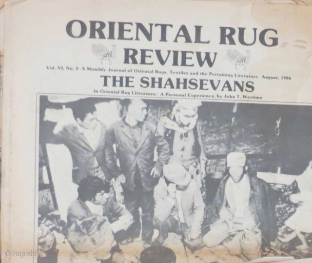 Old issues of Oriental Rug Review dating to 1984, 1985 and 1986... not complete but in reasonable condition.  

If you're unfamiliar with this publication, it was one of the early rug  ...