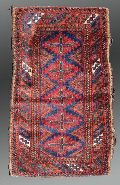 Baluch 'Balisht', SE Persia, 1'6" x 2' 6"

Complete with the original back, woven in one piece (not sewn on after weaving) and in good condition with natural dyes.

SOLD     