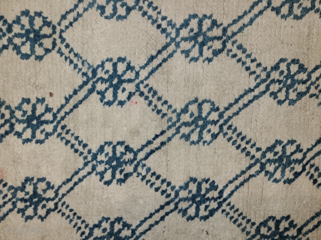 Agra Carpet. 
Cotton pile. 
48 x 80
Circa 1920                         