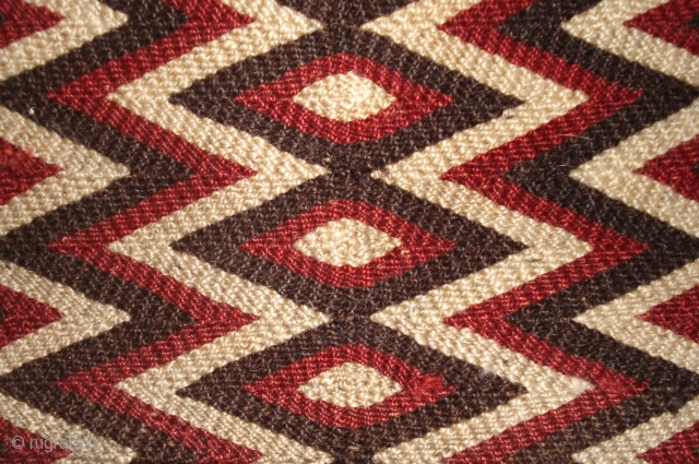 Saddle pad. split ply twining. 
20 x 43 inches
late 19th/ early 20th century
Tibet
                    