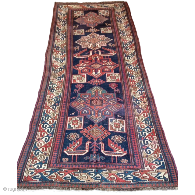 Antique Caucasian Akstafa Kazak Runner ca.1910/1920
280cmx118cm
Perfect condition                          