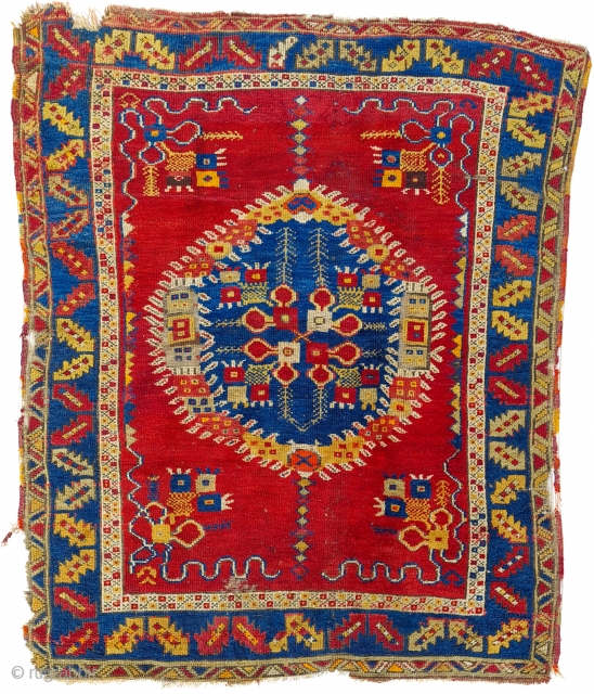 Antique Southern Turkey Güney rug (Kök boya) Late 19th/Early 20th Century 144x116cm

Available as is. 

                  