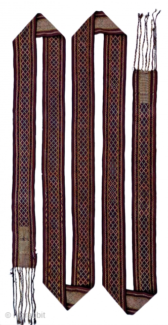 Antique Afghan Tent Band -Early 20th Century (1550x28cm)                         