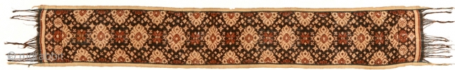 Geringsing/double Ikat ceremonial cloth, Tenganan Pageringsingan,Bali, Indonesia. Early 20th c. 153x23cm www.tinatabone.com                     