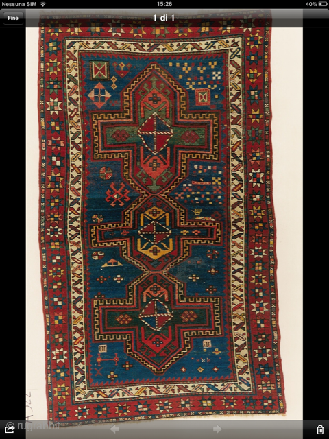 Kazak 215x125 cm . Open to offers at tommaso.rugrabbit@gmail.com.
Thanks for the attention, Kind regards. Tommaso