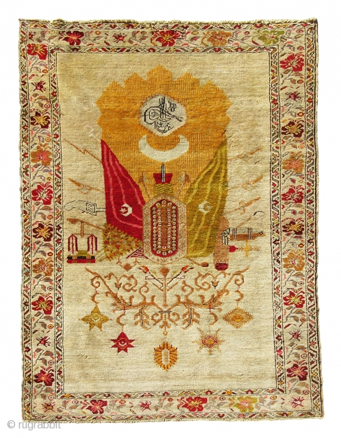 Absolutely gorgeous, antique, historical anatolian rug in great rare design. It has a good condition with some small moth damages, the size of this lovely rug is 5'-3"x3'-3"     