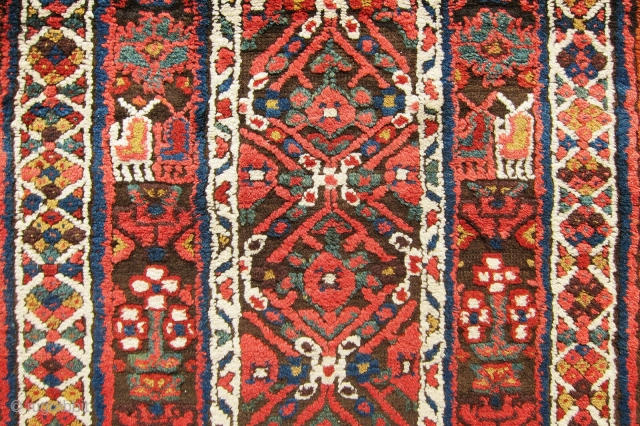 One of the most gorgeous, colorful Sauj-Boulagh?? Kurdish rug, it is a very old piece but I am not sure about its origin. It has thick pile, extremely soft wool and more  ...