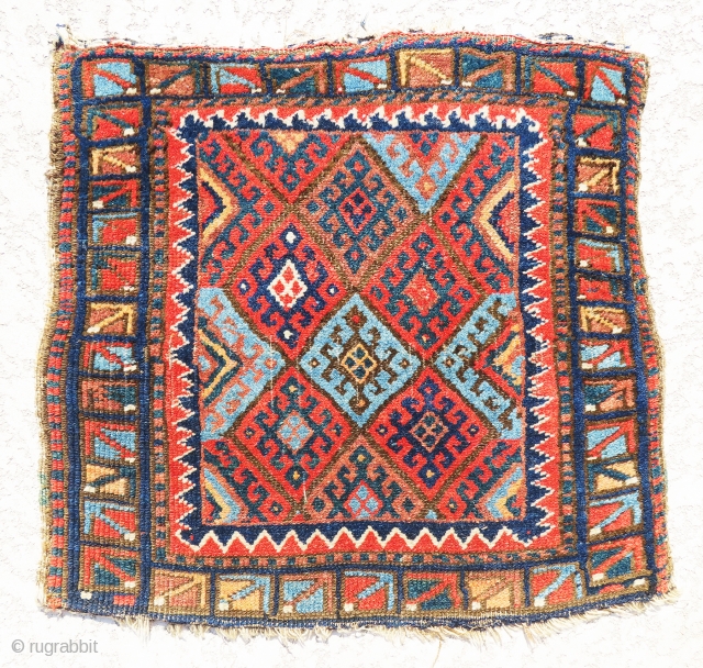 Extremely Gorgeous Jeff kurd bag face with great border design. Perfect original condition. Size is 1'-10"x1'-11".                 