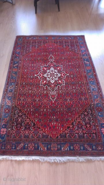 Semi antique Persian Bidjar carpet. 
220 X 127 Cm.                        