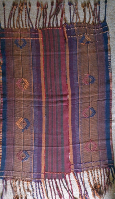 Antique Anatolian jajim(3 piece), no: 139 size: 124*92cm, wool on wool.                      