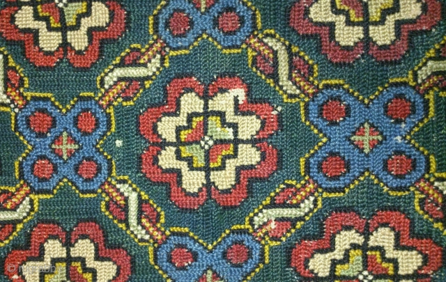 Antique swedish cross stitch, no: 110, size: 102*48cm, late 18th century, all natural colors.                   