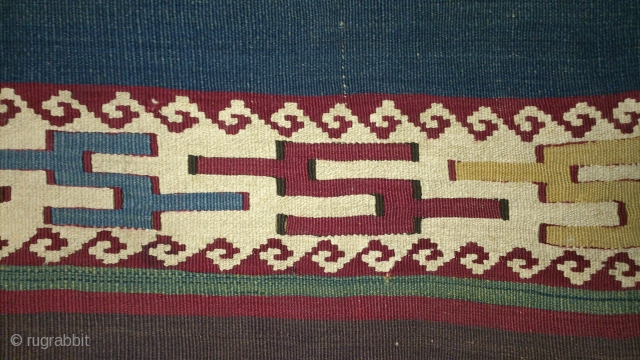 Antique Anatolian Kilim Fragment, no: 116, size: 81*60cm, wool on wool.                      