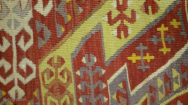 Antique Anatolian kilim Fragment, no: 115, size: 49*50cm, late 19th century, wool and wool.                   