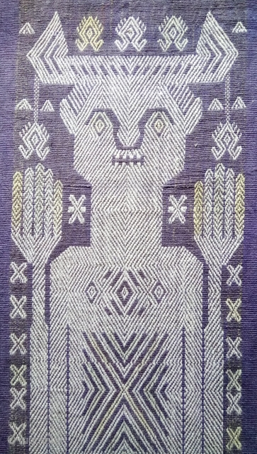 Antique traditional Ikat Indonesia cotton, no: 396, size: 136*32cm.                        