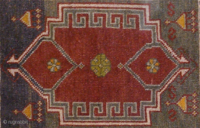 Anatolian rug, no: 119, size: 88*54cm, wool and wool.                        