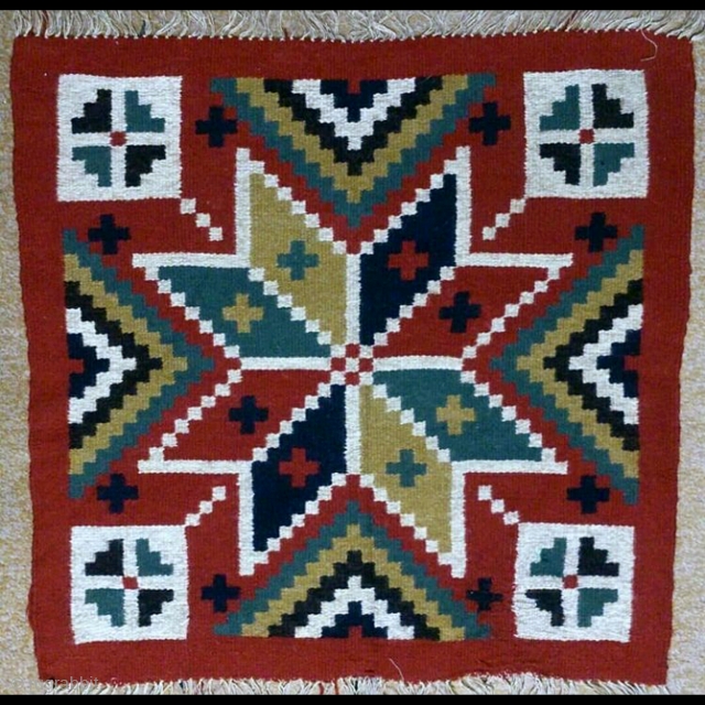 Swedish röllakan kilim, size: 56*53cm                            