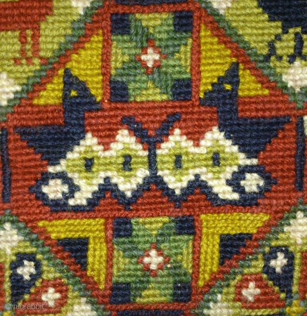 Antique swedish cross stitch, no: 206, size: 52*29cm, pictorial design, wall hangings, wool on linen, all natural colors.               