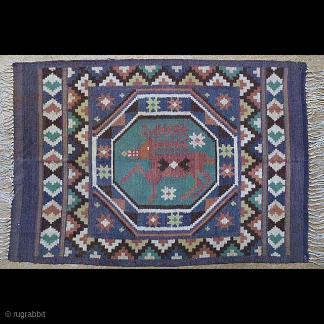 Swedish röllakan kilim, size: 82*58cm                            