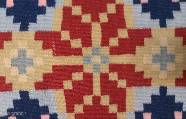 Antique Swedish Kilim, no: 267, size: 125*69cm.                          