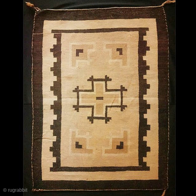 Navajo kilim, complete wool, size: 72*53 cm.                          