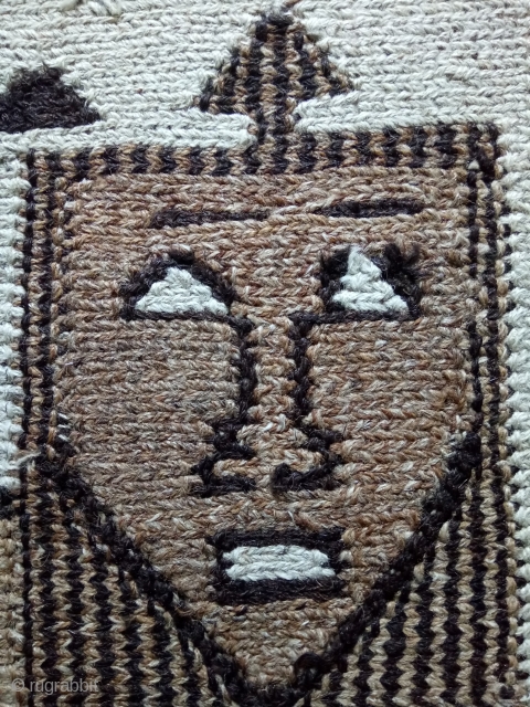 Antique Scandinavian kilim, no: 398, size: 61*50cm, lion pictorial design, wool on wool, wall hangings.                  