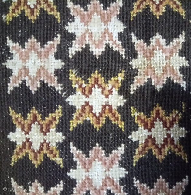 Antique Swedish cross stitch silk and wool on linen, no: 364, size: 47*29cm.                    