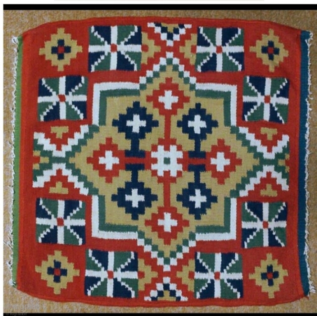Swedish röllakan kilim, size: 55*53cm                            