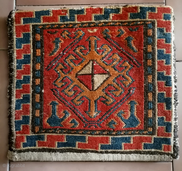 Antique Shahsavan Sumakh bag, size: 32*29 cm