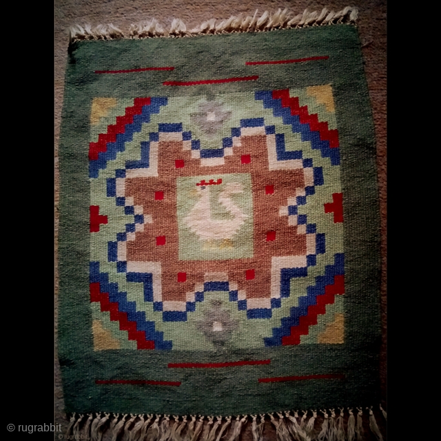 Swedish kilim(Rolakan technique), size: 49*41cm                            