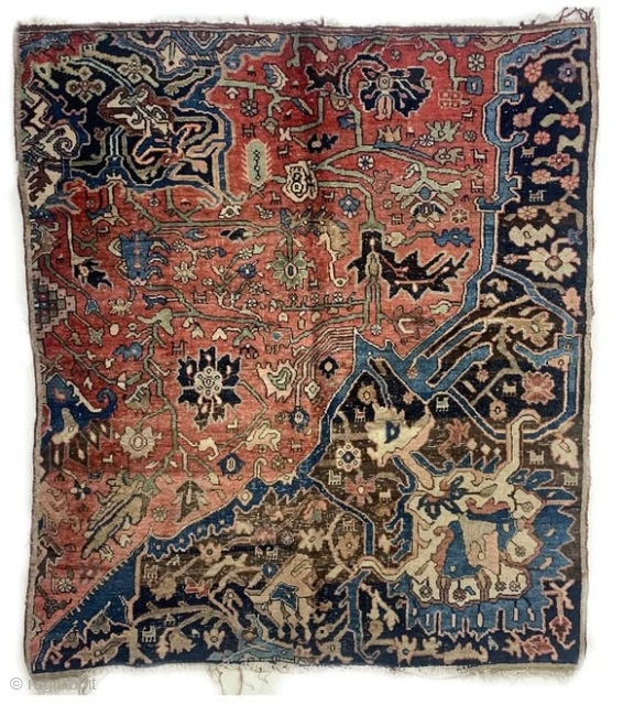Antique Bijar Sampler (wagireh) rugs, size: 180*160 cm                         