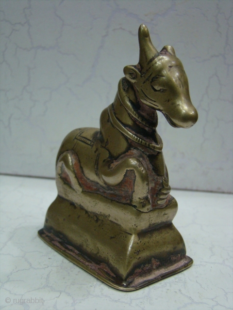   Brass Nandi Statue

 The 'vahana' or carrier of Shiva, the Nandi Bull is always to be found facing the 'shivalingam' in places of worship.
 Nandi represents the creative energies of  ...